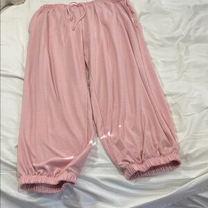 aerie Pink Track Joggers